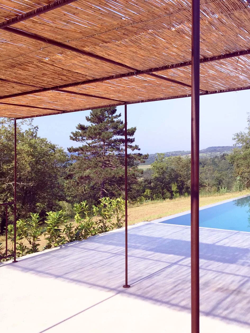 Villa Robur estate aerial view over the Istrian hills